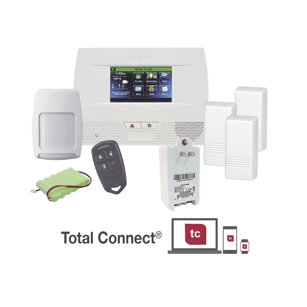 Panel de alarma inalámbrico autocontenido con pantalla táctil de 4.7 pulgadas, listo para Total Connect y automatización Z-Wave