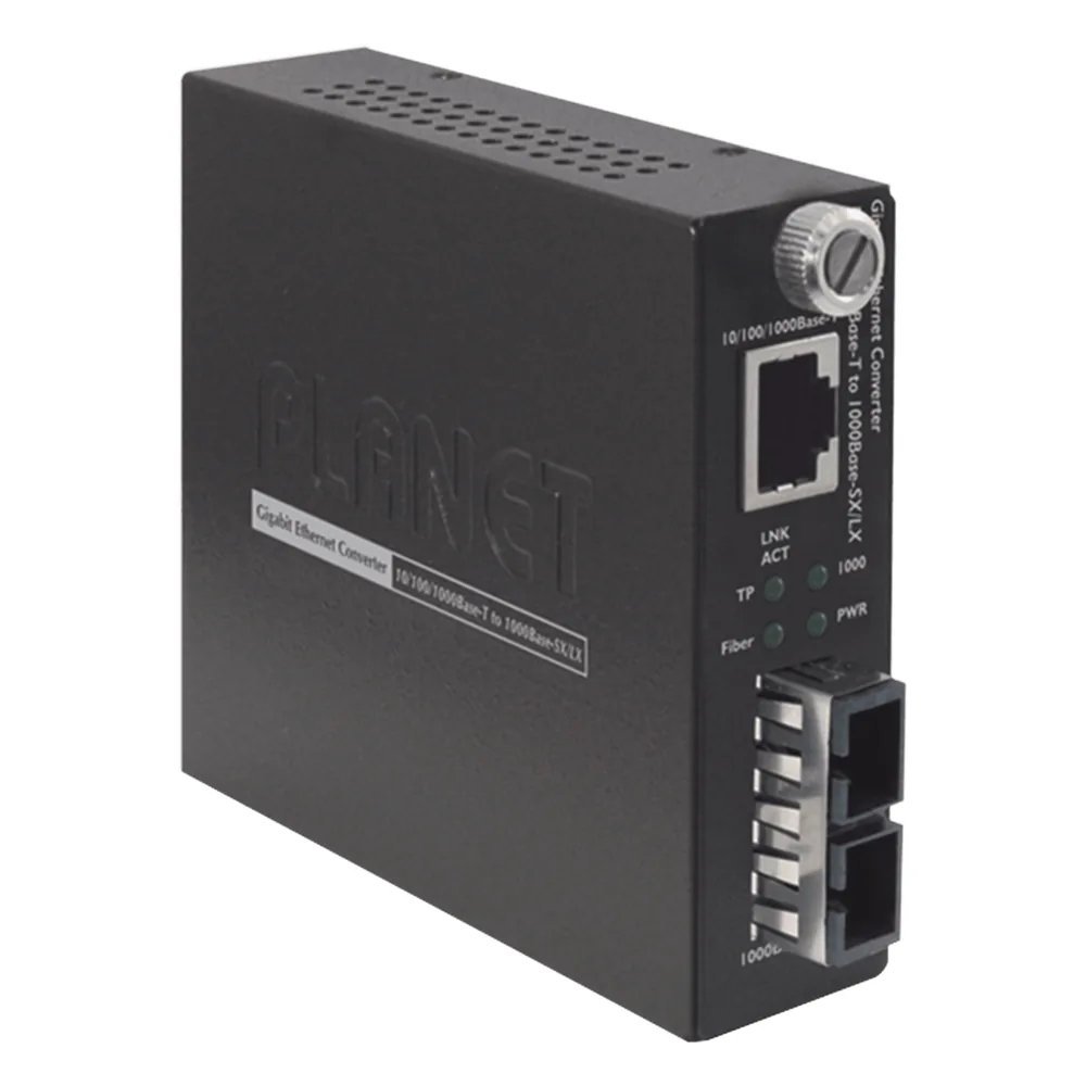 Convertidor de Medios 10/100/1000BASE-T a 1000Base-SX (SC) 220m/550m