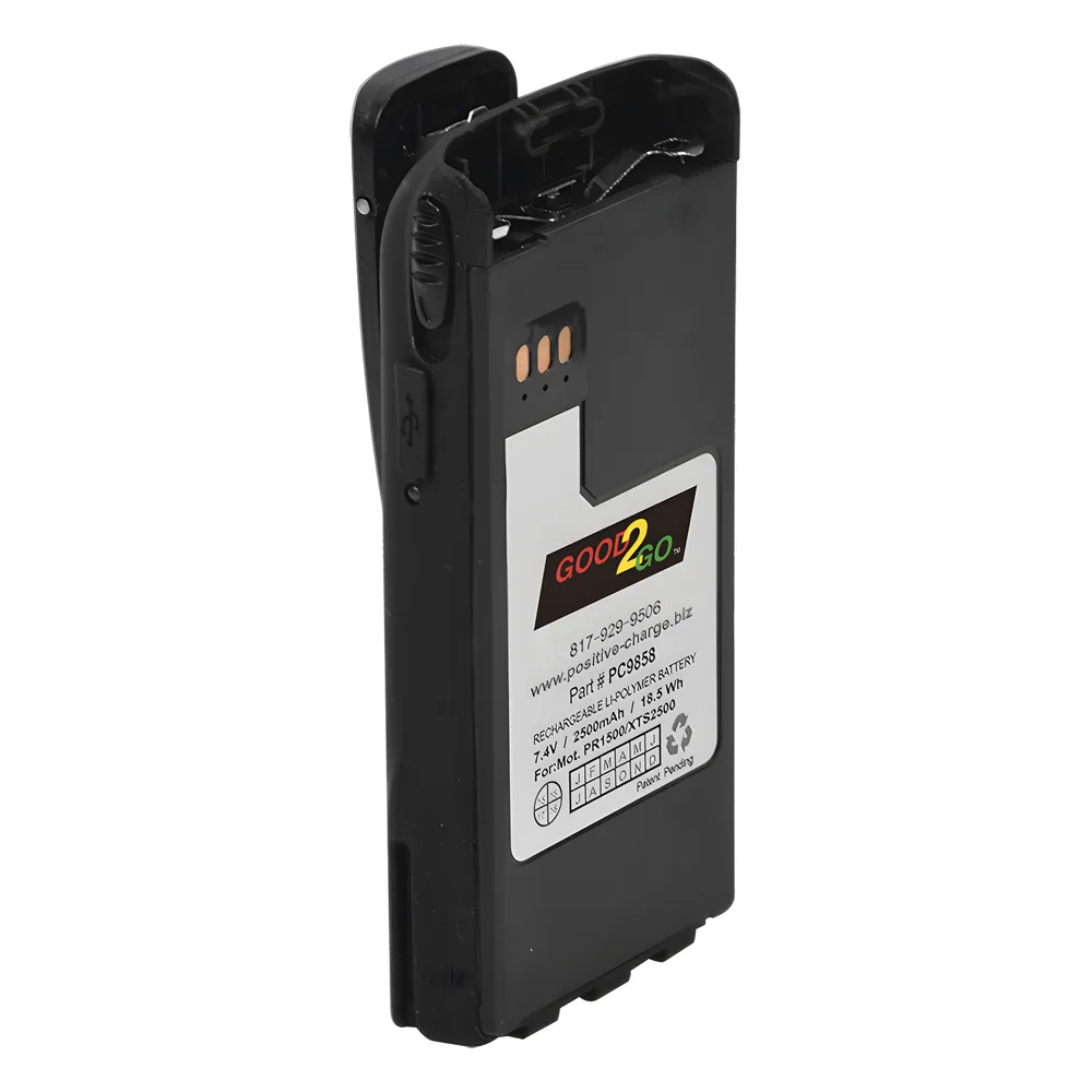 (OBSOLETO POR PROVEEDOR) Batería Li-Po 2500 mAh para radio XTS2500/PR1500, incluye clip