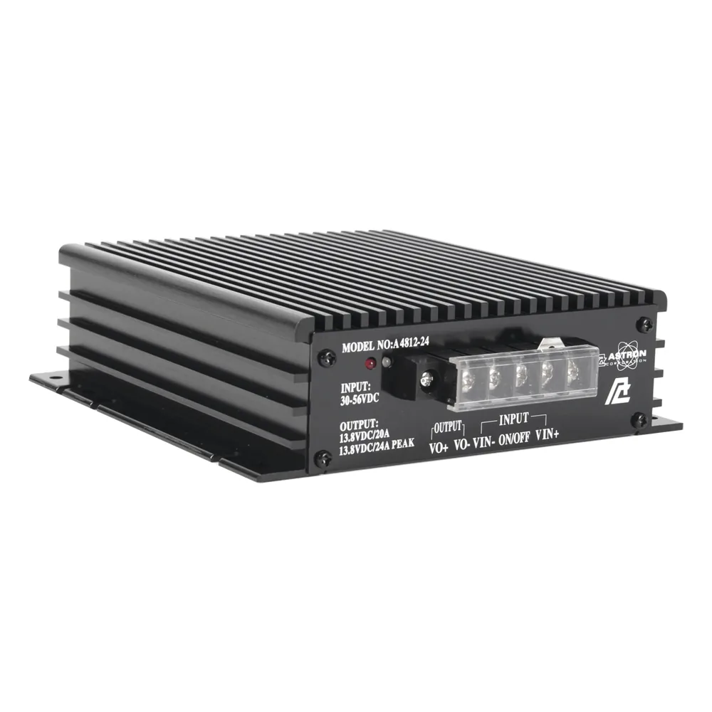 Convertidor de CD-CD Ent: 30-56 Vcc, Sal: 13.8 Vcc 24 Amp