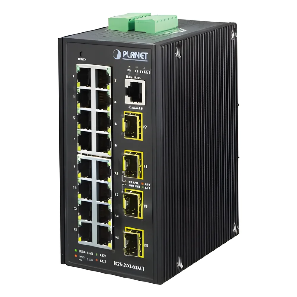 Switch Administrable Industrial 16 puertos Gigabit Ethernet + 4 SFP