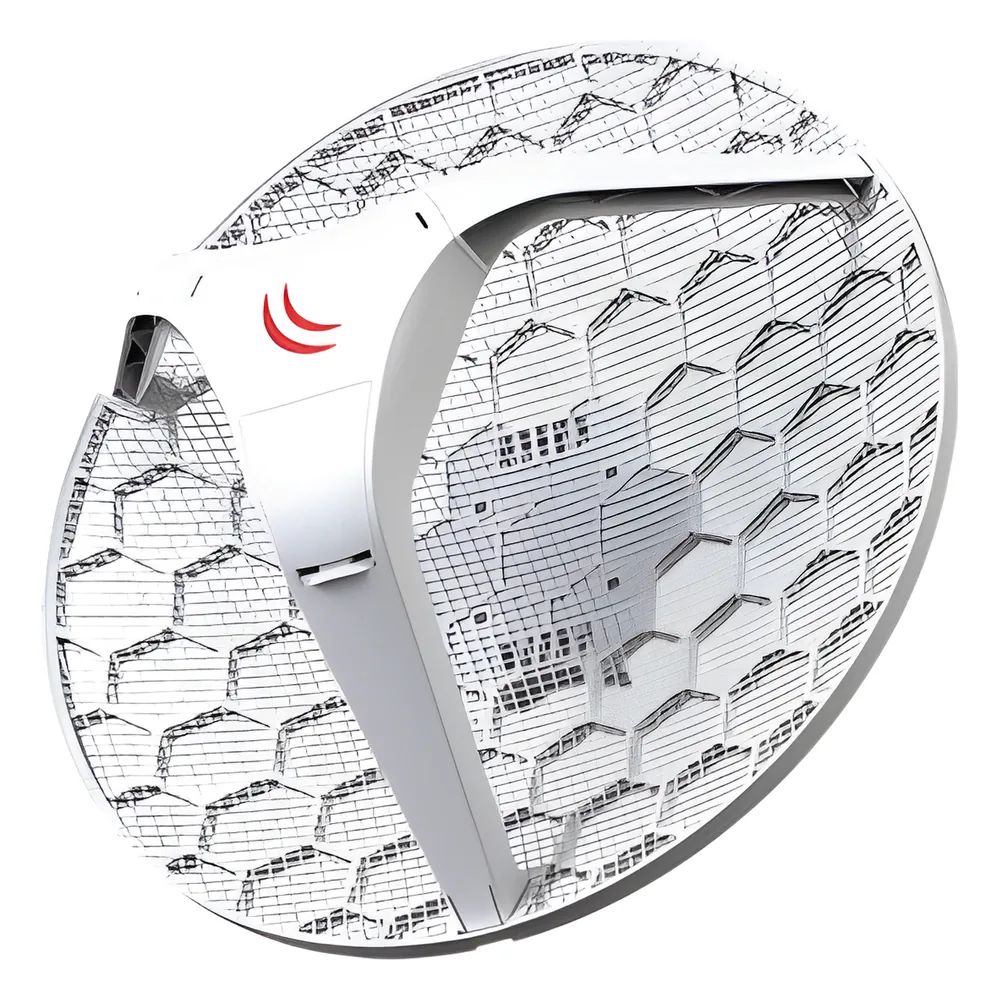 (LHG 5) Cliente y PtP en 5 GHz 802.11 a/n, Antena Integrada de 24.5dBi, Hasta 316mW de Potencia.
