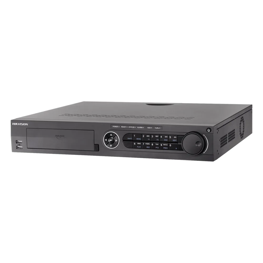 DVR/NVR PENTÁBRIDO 18 Canales / 16 Canales Turbo HD 3MP / Cámaras IP Seleccionables / Compresión H.265 - H.264+ / P2P Hik-Connect / Video análisis / Salida de video 4K / Entradas y Salidas de Audio y Alarma