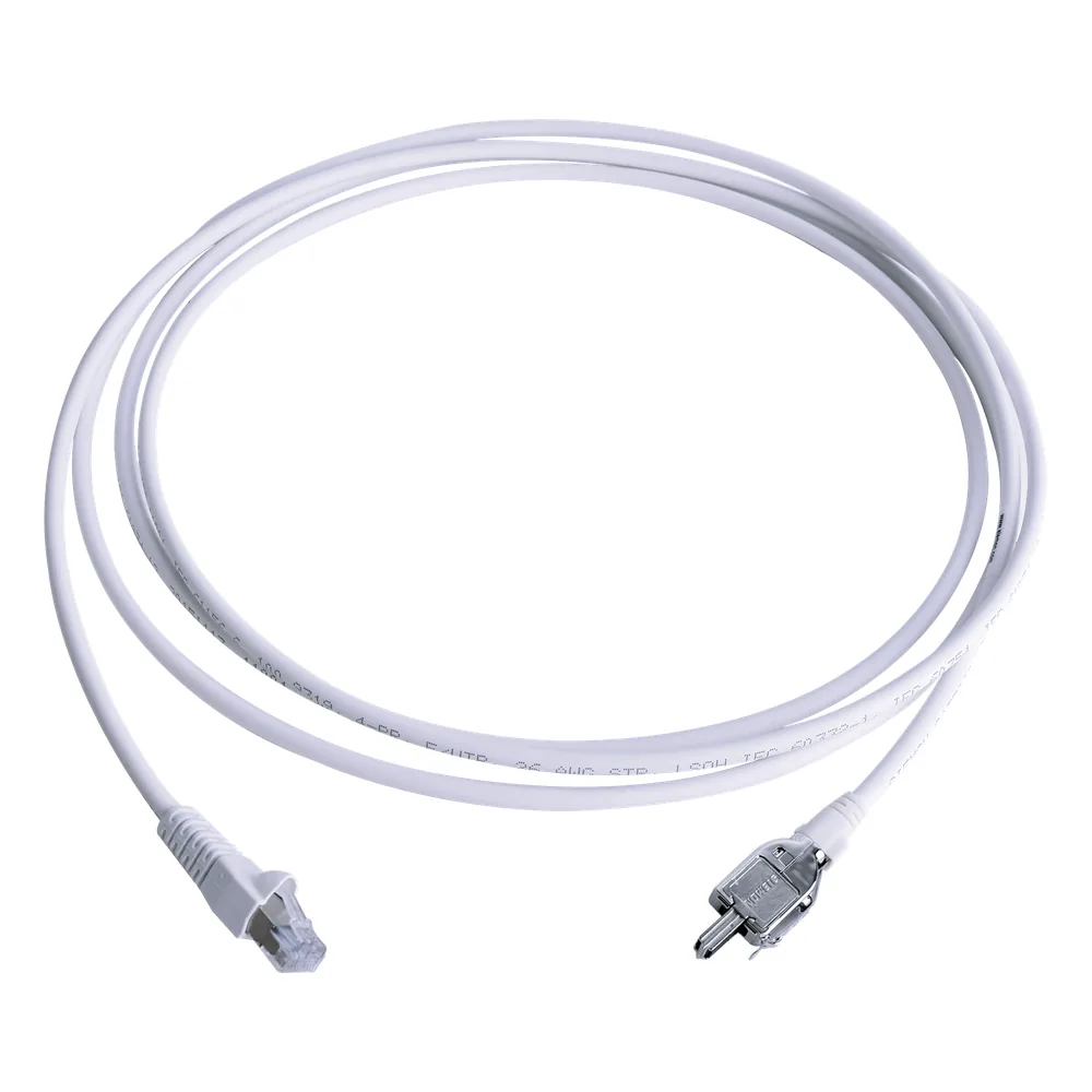 Patch Cord TERA Cat5e 10/100BASE-T, de 2 pares y conector modular, LS0H, Color Negro, 1 metro