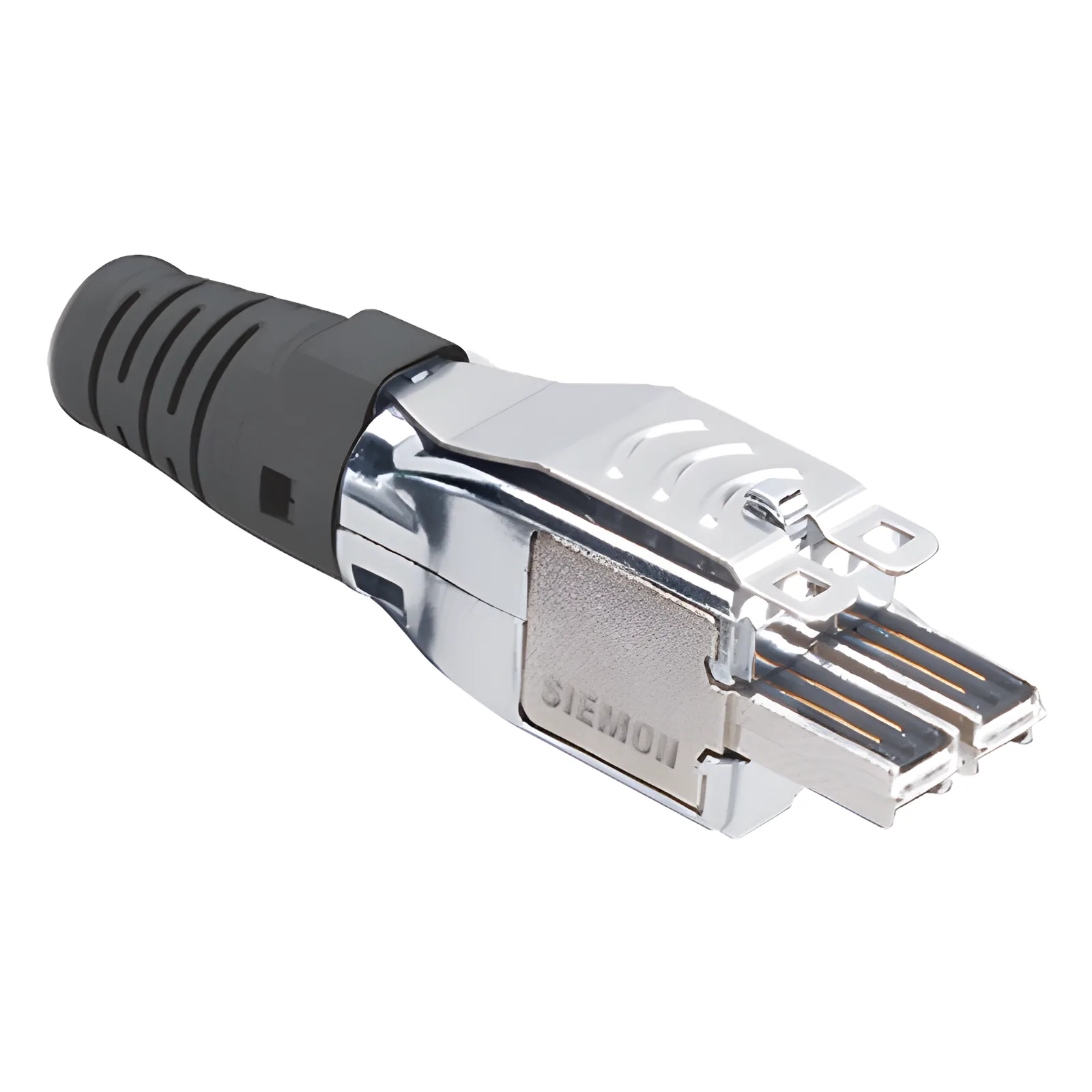 Plug TERA de 4 Pares, Compatible con Cable Sólido de 0.64 - 0.55 mm (0.025 - 0.022 Pulgadas) (22 - 23 AWG) S/FTP y F/FTP, Color Negro