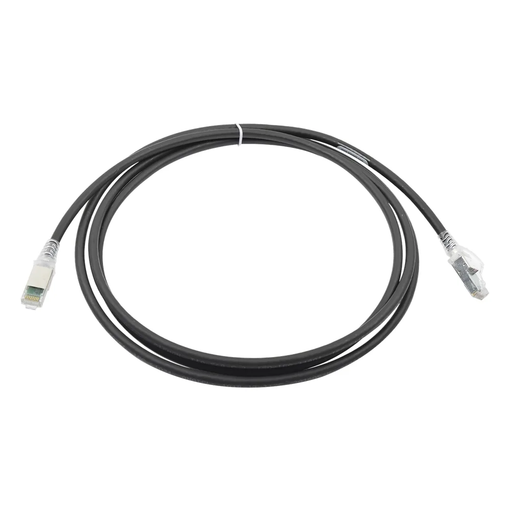 Patch Cord Z-MAX Cat6A S/FTP, CM/LS0H, 7ft, Color Negro, Versión Bulk (Sin Empaque Individual)