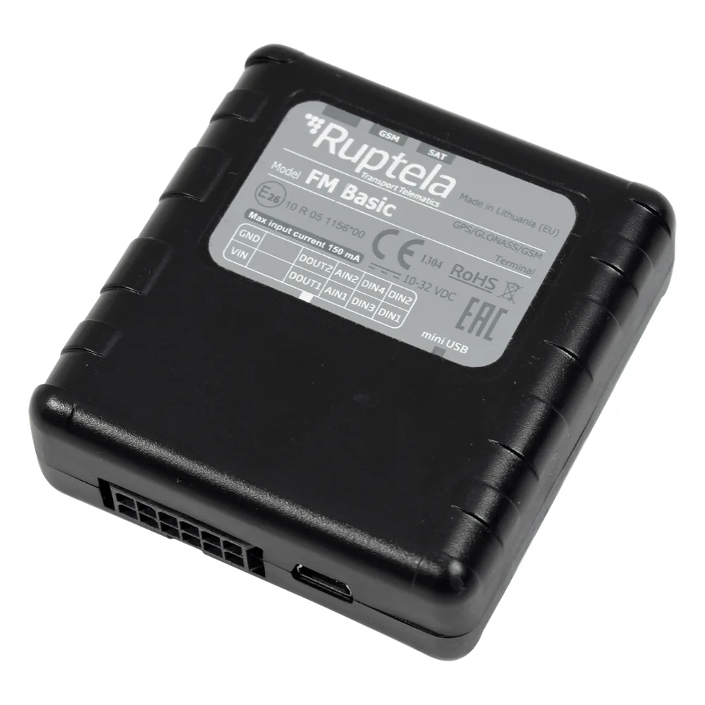 Localizador Basico Ideal para flotas, Con Multiples entradas y salidas digitales compatible con GPS y GLONASS