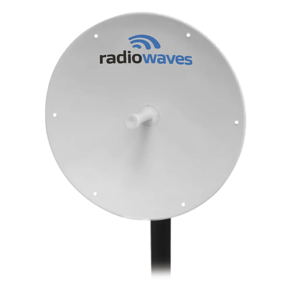 Antena Direccional, Dimensiones (3 ft), Ganancia 33 dBi, 5.25-5.85 GHz, 2 Conectores N-hembra, Incluye montaje.