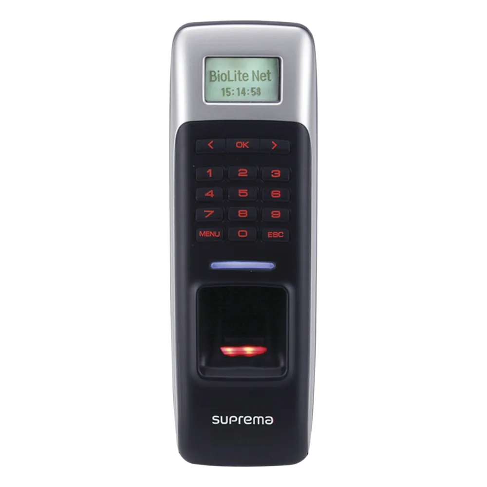 BioLite Net Lector de Huella con Teclado y PROX ( 13.56MHz Mifare / DesFire) Uso con BioStar 1 / Protección IP65