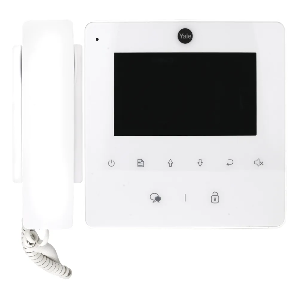 Monitor con teléfono blanco YDV4702 para tvportero 80126