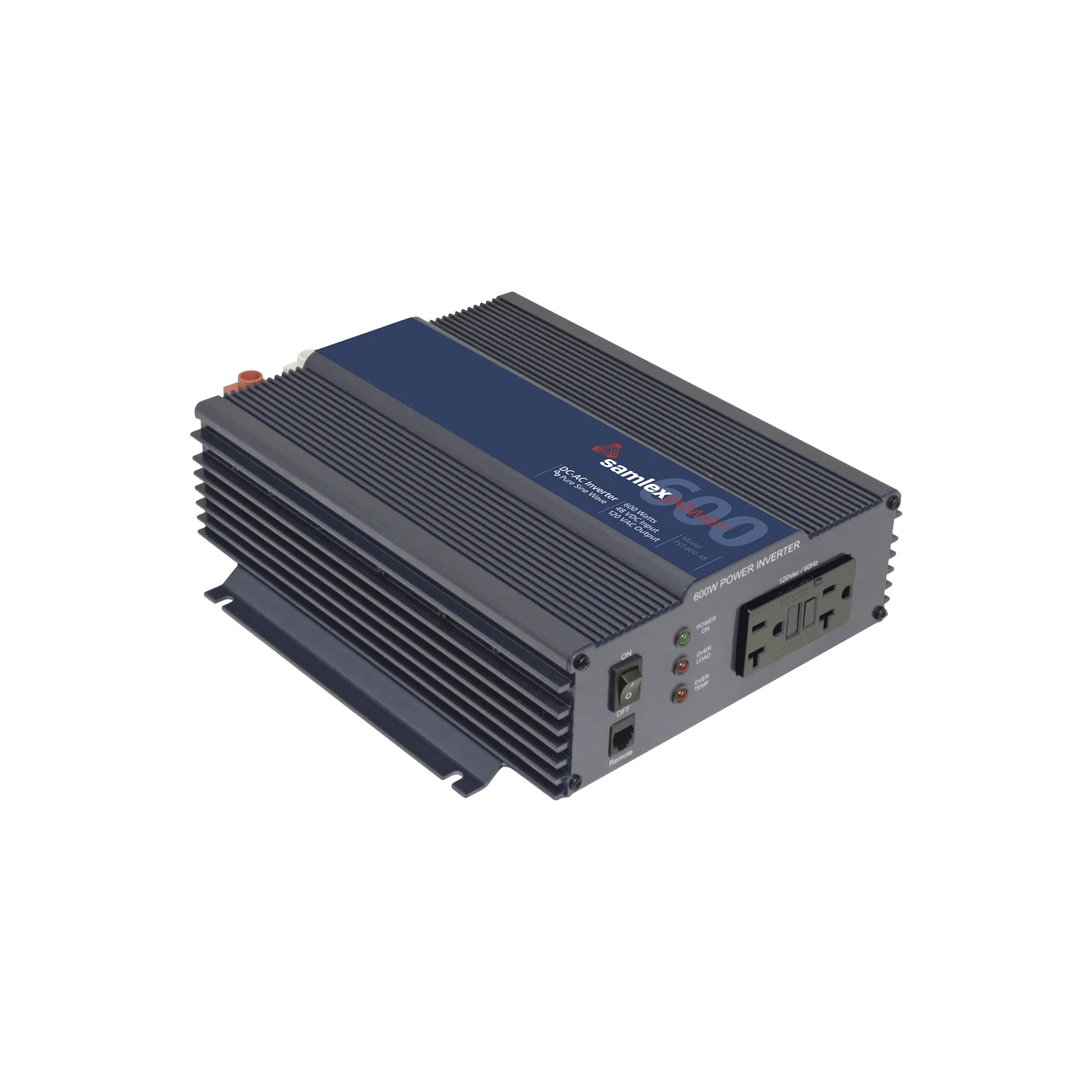 Inversor de corriente Onda Pura 600W, Ent:48 Vcc, Sal:120Vca, 60Hz