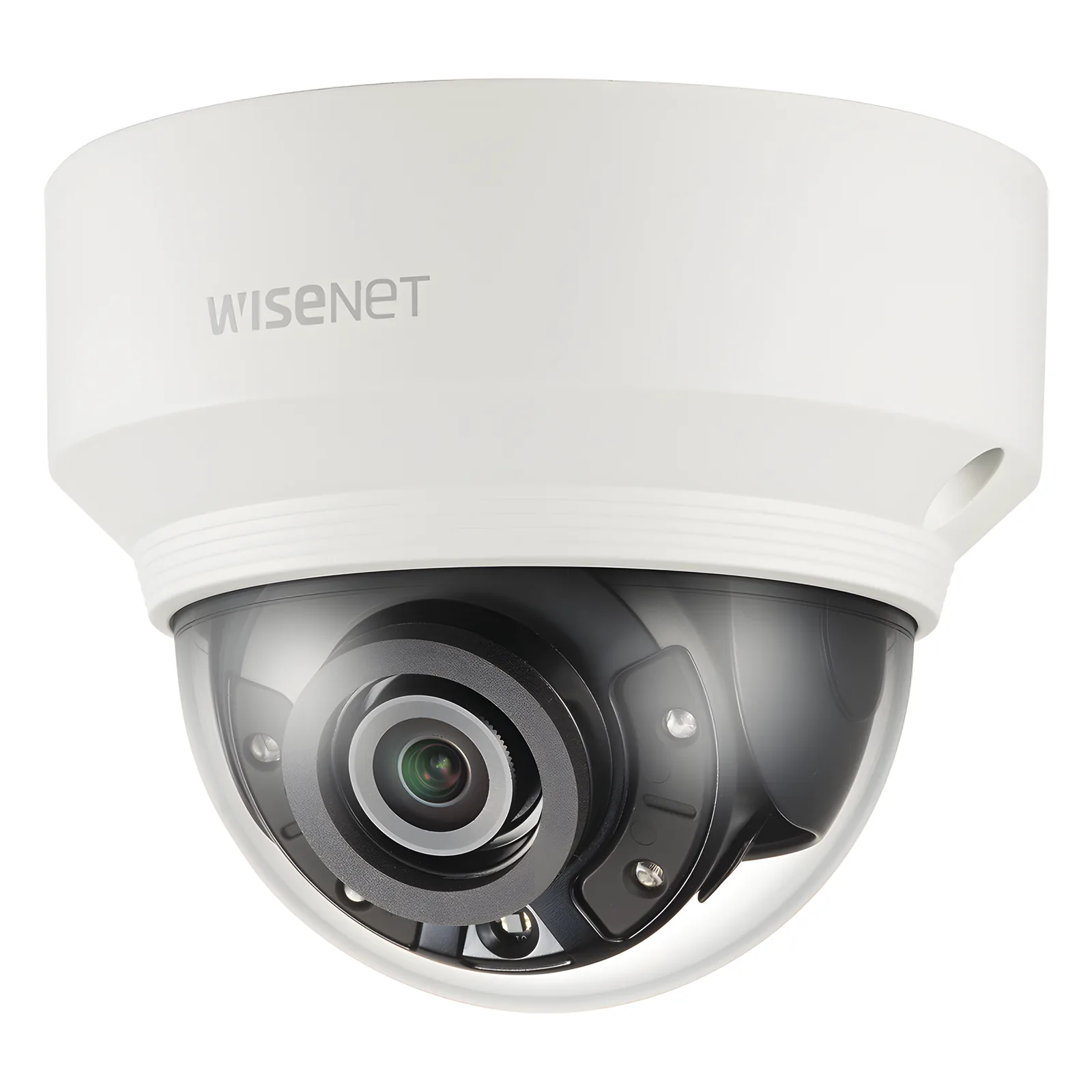 Cámara IP Tipo Domo Antivandálico 5MP / Lente 3.7mm / IR 30M / WDR 120db / IP67 / H.265 & WiseStream / Conteo de Personas