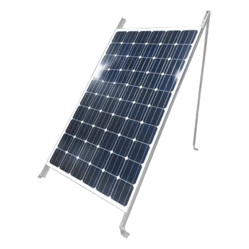 Montaje de Piso para 1 Módulo Solar (Ver compatibilidad). Galvanizado Electrolítico.